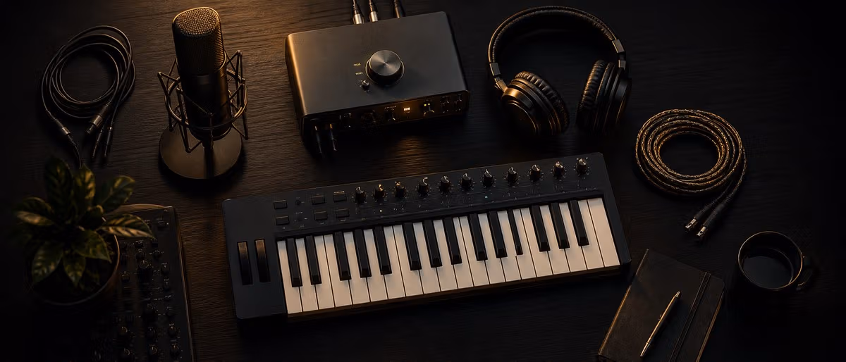 Müzik Prodüksiyon Ekipmanı Rehberi: MIDI, Monitörler, Mikrofonlar (2026)