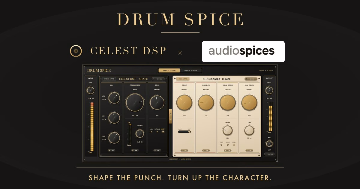 Drum Spice Multi-Effect by CELEST DSP and Audio Spices Is Free