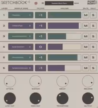 Dead Robot Sketchbook v2 [WiN, MacOSX] - Sample Pack Artwork