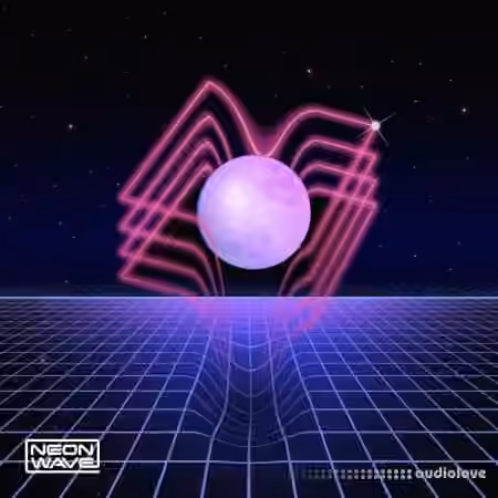 Neon Wave Cosmic Transmission Synthwave and Retro Pop [WAV, MiDi, Synth Presets] - Sample Pack Artwork